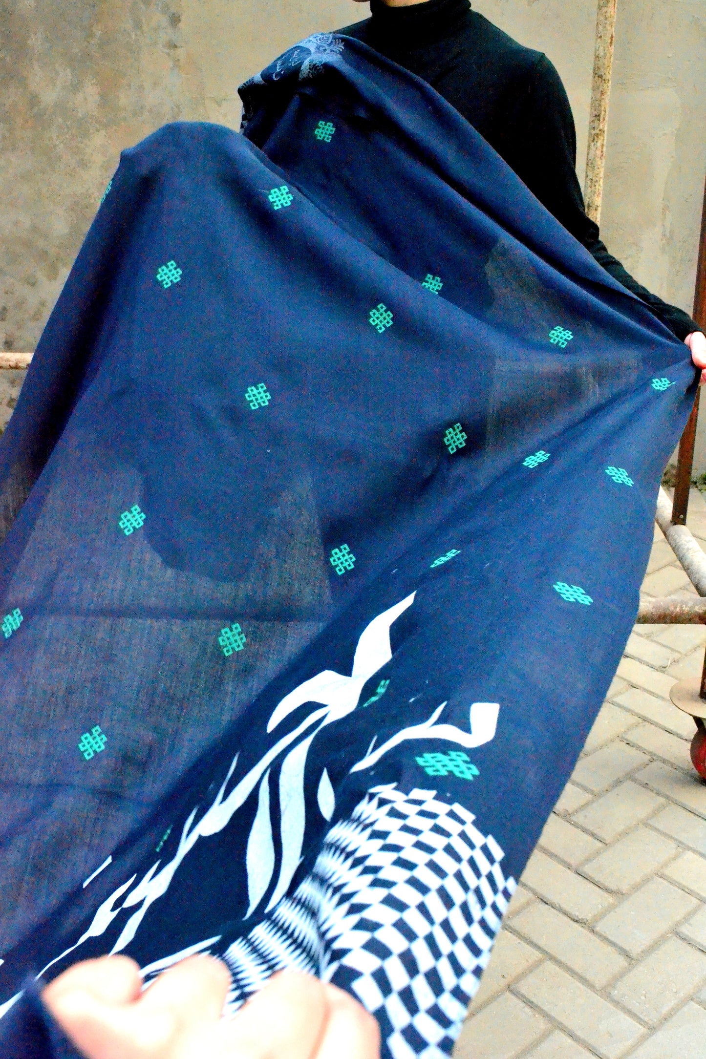 Blue Sirapa Husn Shawl