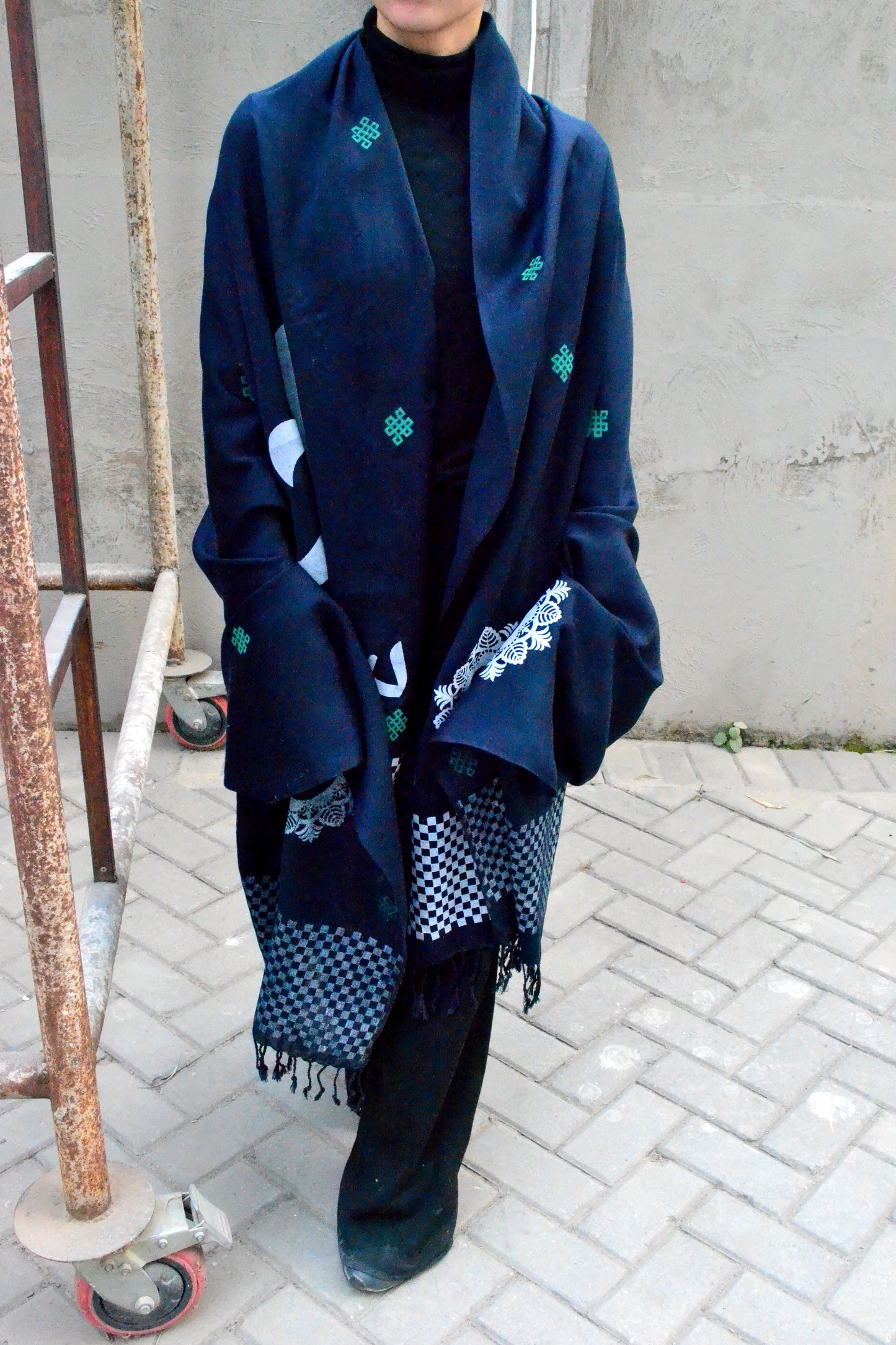 Blue Sirapa Husn Shawl