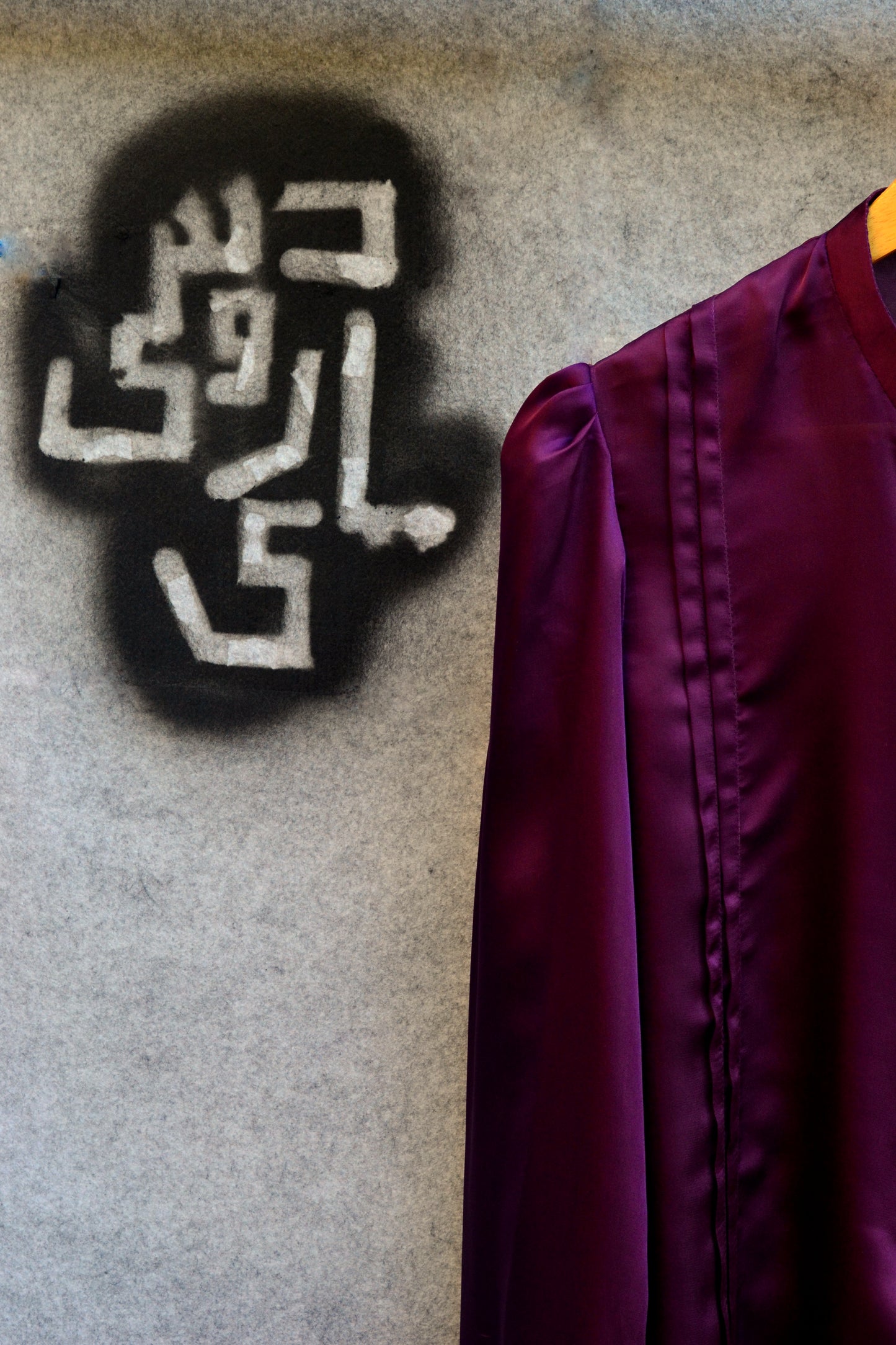 Puff Sleeve Royal Purple Silk Kurta
