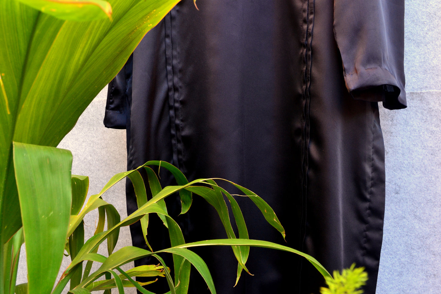 Puff Sleeve Midnight Blue Silk Kurta
