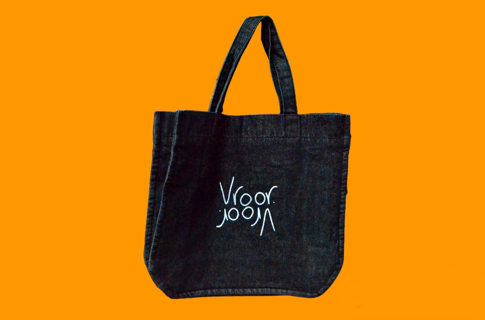 Double Vroor Black Denim Bag