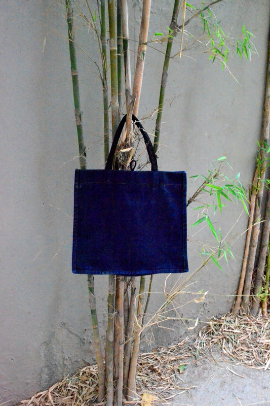 Blue Denim Travel Tote Bag Small