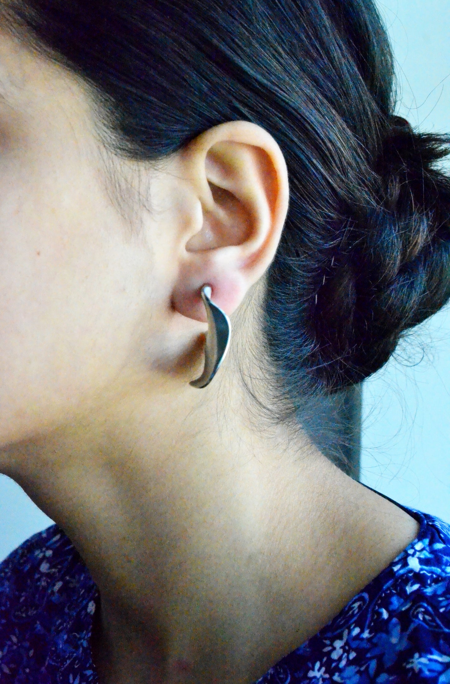 Silver Crazy Hoops