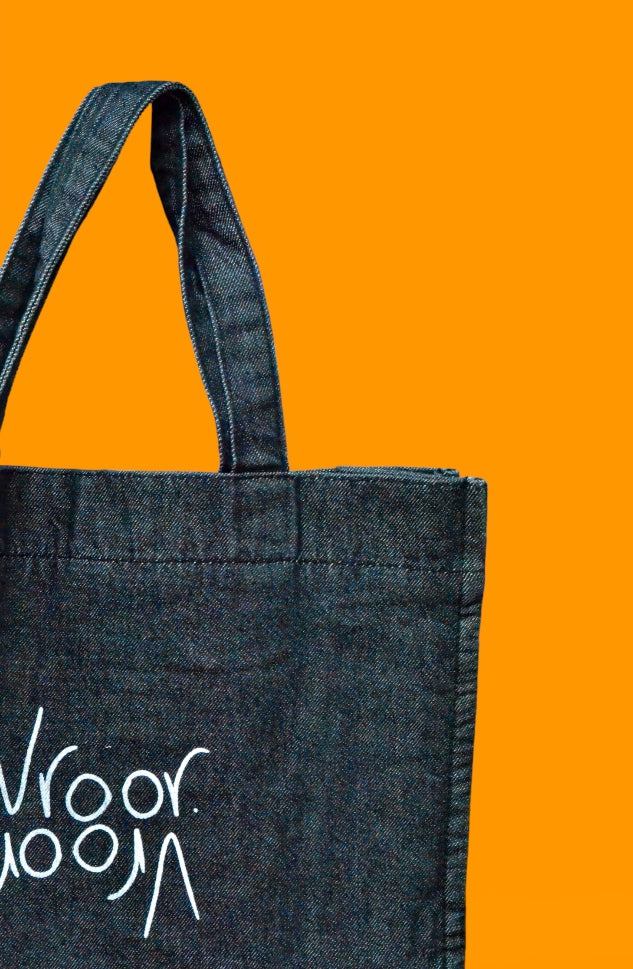 Double Vroor Black Denim Bag