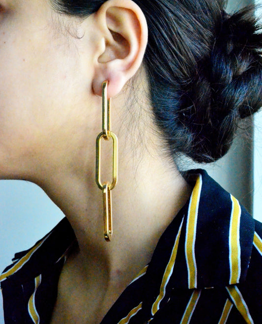 Gold Chain Earrings