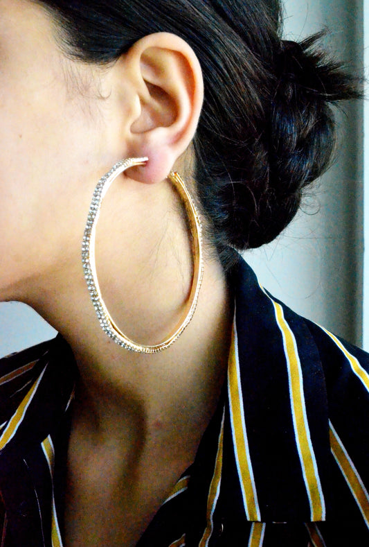 Gold Formal Hoops