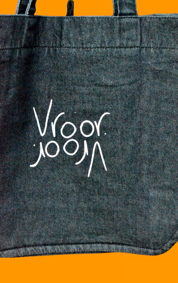 Double Vroor Black Denim Bag